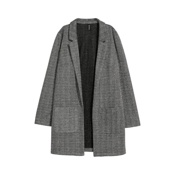 [H&M] Gray Textured Blazer Cardigan